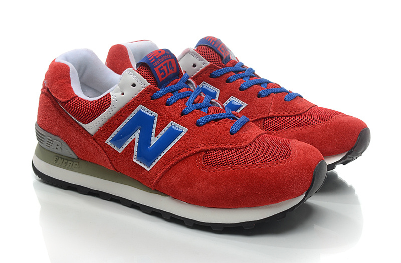 Chaussure New Balance 574 Rouge Pas Cher Pour Femme